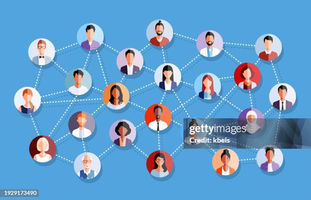 soziales netzwerk - follower soziale medien stock-grafiken, -clipart, -cartoons und -symbole