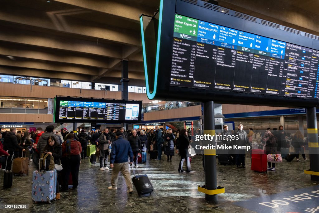 Euston Railway Station In London
