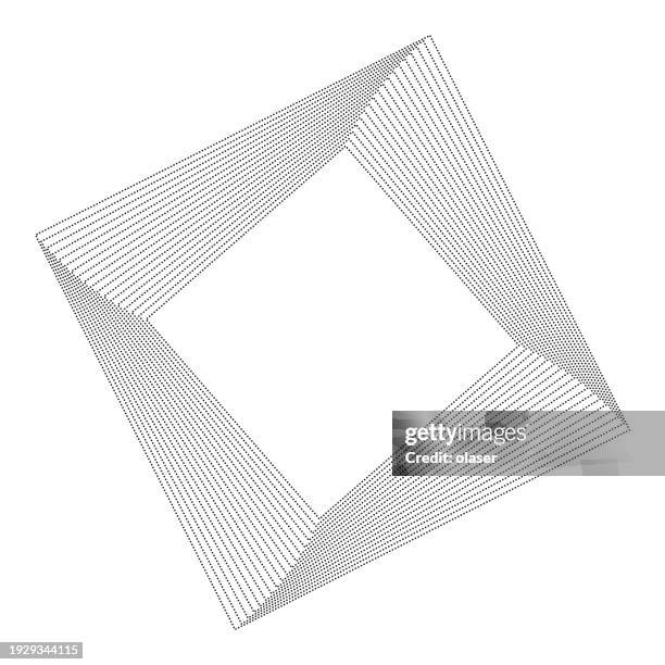 Dashed Rotating Square Straight Dotted Line Photos and Premium High Res Pictures - Getty Images