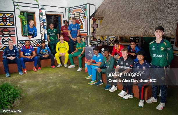 Owen Gould of Scotland, Dev Khanal of Nepal, Alexander Volschenk of Namibia, Sineth Jayawardena of Sri Lanka, Saad Baig of Pakistan, Hugh Weibgen of...