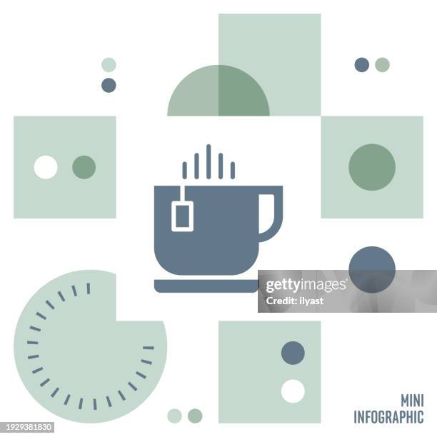 coffee mini infographic - small restaurant stock illustrations