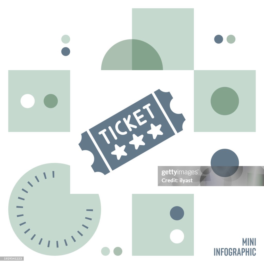 Graphical Tickets Ticket Mini Infographic Design High-Res Vector Graphic - Getty Images