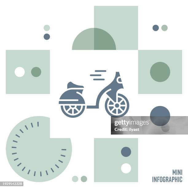 motorcycle mini infographic design - supply demand graph stock illustrations