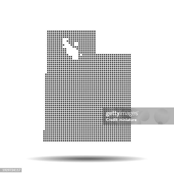 utah map - utah state vector stock illustrations