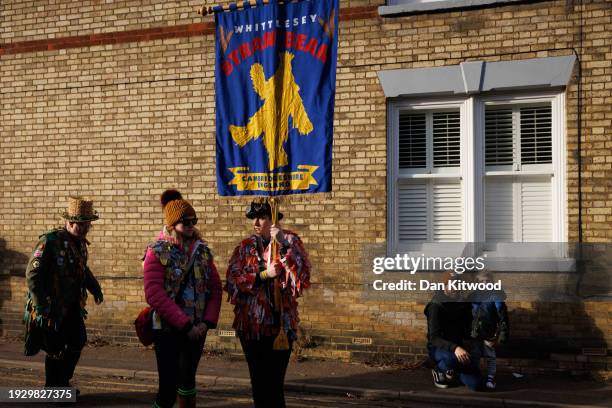 The Whittlesea Straw Bear festival on January 13, 2024 in Whittlesey, United Kingdom. The Whittlesea Straw Bear is an ancient agricultural tradition...