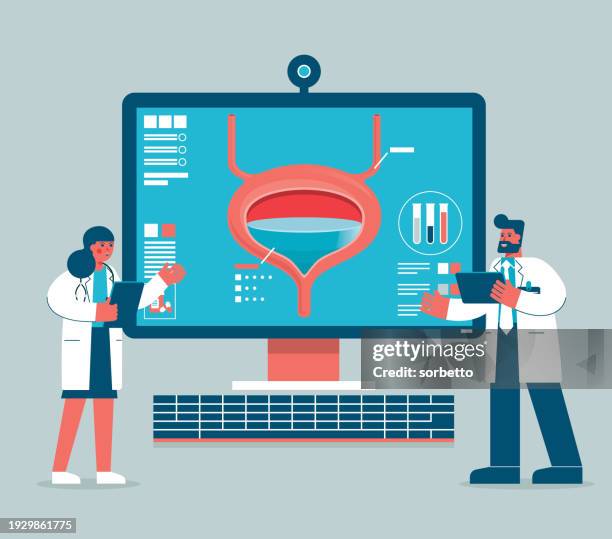 bladder - analyzing - bladder stock illustrations