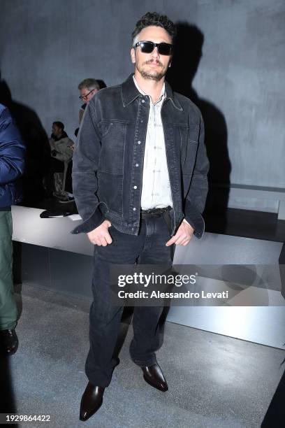 James Franco attends the Fendi fashion show during the Milan Menswear Fall/Winter 2024-2025 on January 13, 2024 in Milan, Italy.