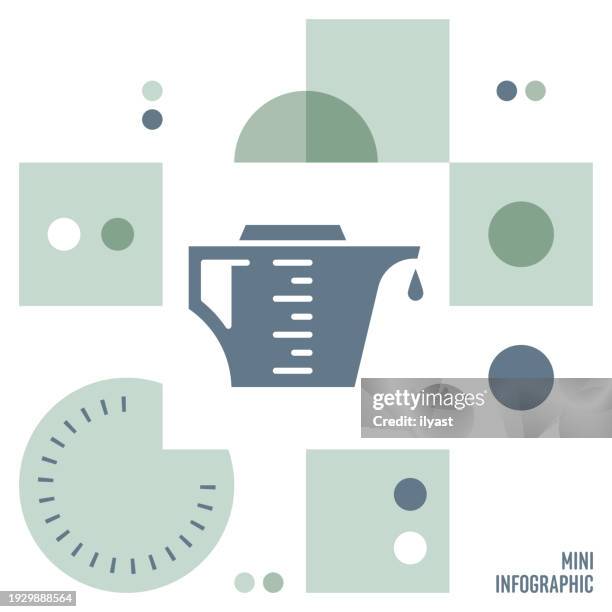 oil mini infographic design - dashboard ui stock illustrations