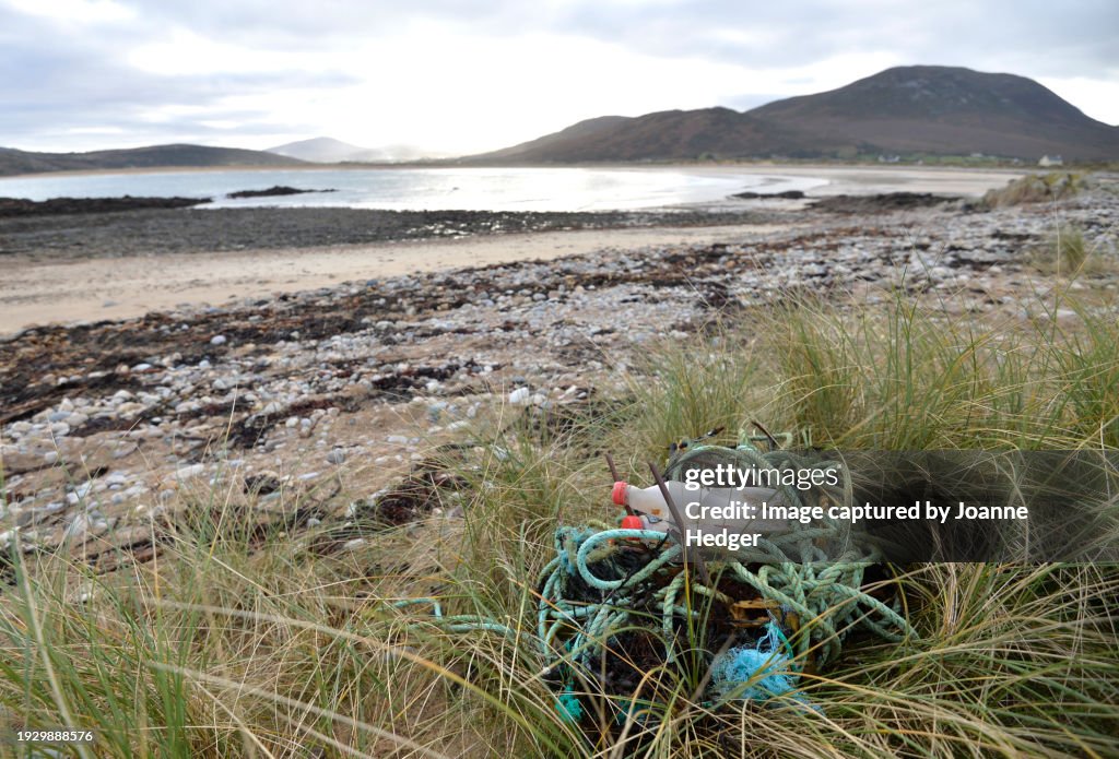 Polltion Partrollers Ocean Plastic Pollution Beach Patrol Mid Winter In Ireland High-Res ...