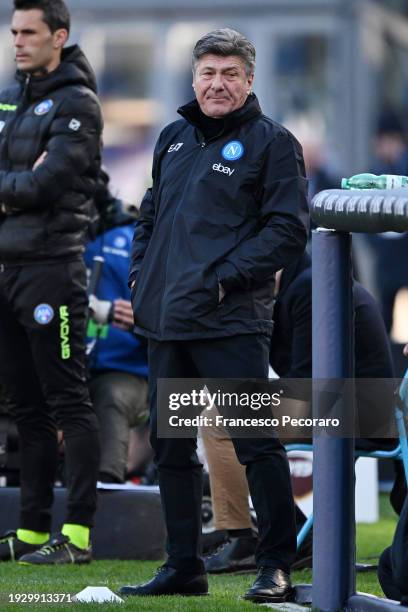 Walter Mazzarri SSC Napoli head coach during the Serie A TIM match between SSC Napoli and US Salernitana - Serie A TIM at Stadio Diego Armando...