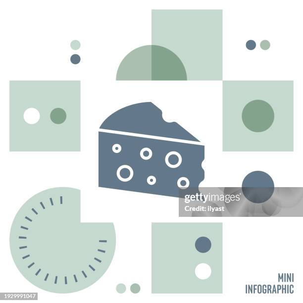 cheese mini infographic design - mini cheesecake stock illustrations