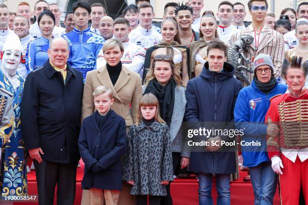 Prince Albert II of Monaco, Prince Jacques of Monaco, Princess Charlene of Monaco, Princess Gabriella of Monaco, Camille Gottlieb, Louis Ducruet and...