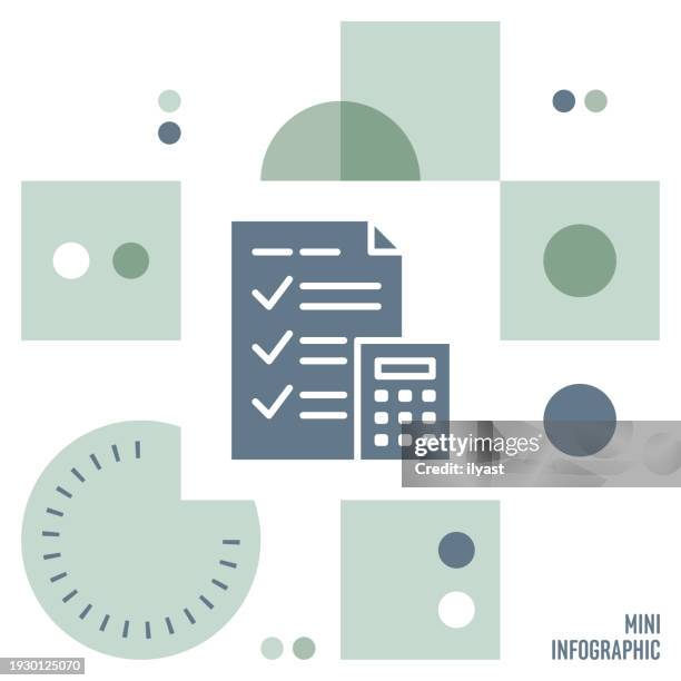requirements mini infographic design - new normal work stock illustrations