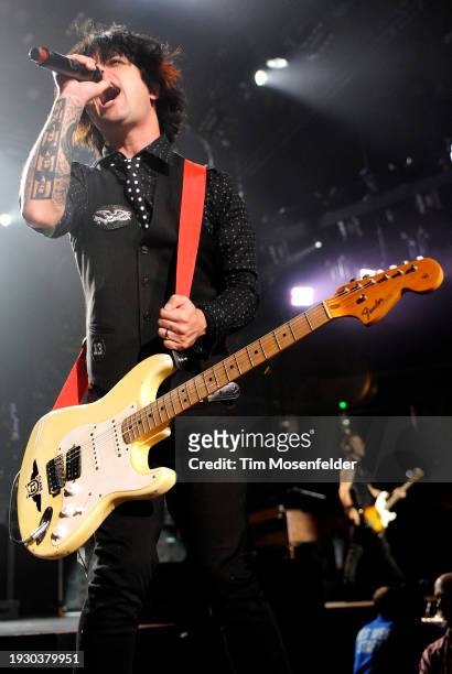 Billie Joe Armstrong of Green Day performs at Arco Arena on August 24, 2009 in Sacramento, California.