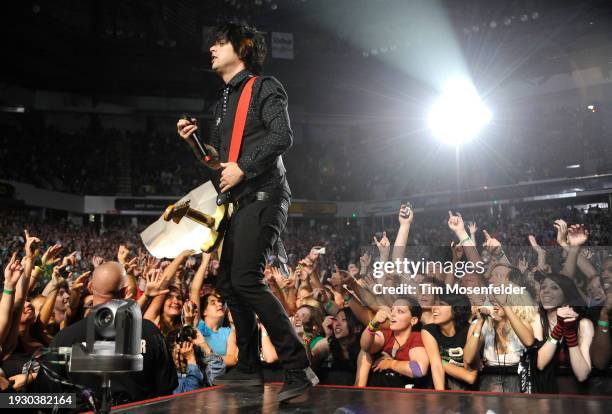 Billie Joe Armstrong of Green Day performs at Arco Arena on August 24, 2009 in Sacramento, California.