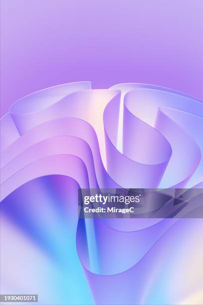 pink and blue colored curly abstract background - translucent glass stock pictures, royalty-free photos & images