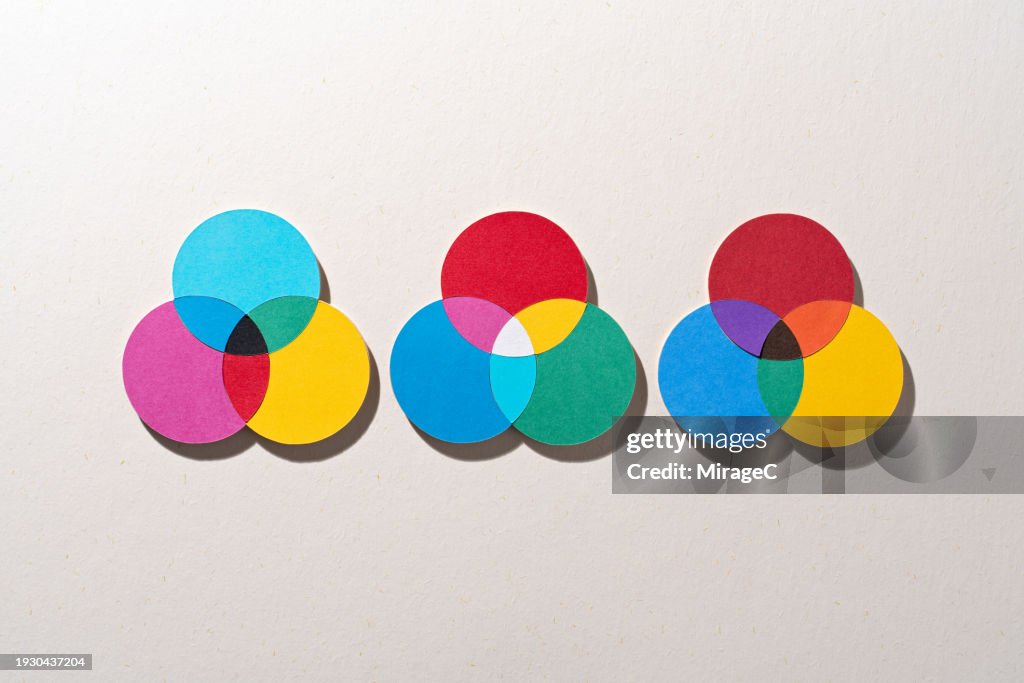 Color Theory Color Models Collection of RGB, RYB, CMYK; Paper Craft