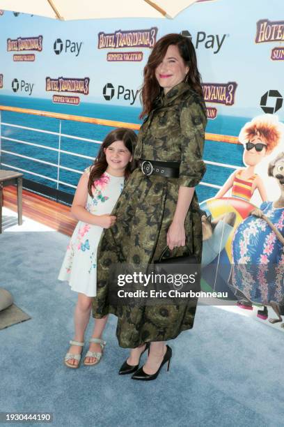 Los Angeles, CA - June 30, 2018 - Mae Sandler and Kathryn Hahn seen at Columbia Pictures and Sony Pictures Animation World Premiere of 'Hotel...