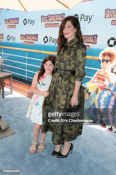 Los Angeles, CA - June 30, 2018 - Mae Sandler and Kathryn Hahn seen at Columbia Pictures and Sony Pictures Animation World Premiere of 'Hotel...
