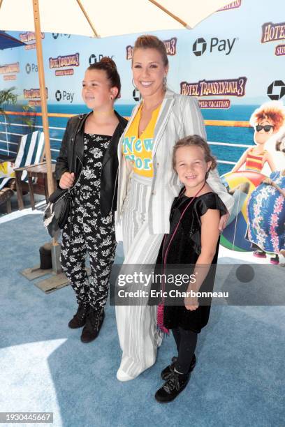 Los Angeles, CA - June 30, 2018 - Zoie Laurel May Herpin, Jodie Sweetin and Beatrix Carlin Sweetin Coyle seen at Columbia Pictures and Sony Pictures...