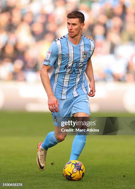 Ben Sheaf of Coventry City during the Sky Bet Championship match between Coventry City and Leicester City at The Coventry Building Society Arena on...