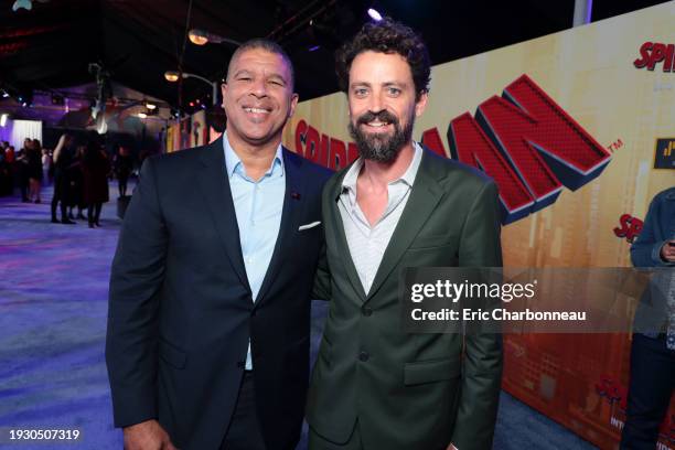 Dec.1, 2018: Peter Ramsey, Director, and Bob Persichetti, Director, during the Red Carpet Premiere of Columbia Pictures and Sony Pictures Animation's...