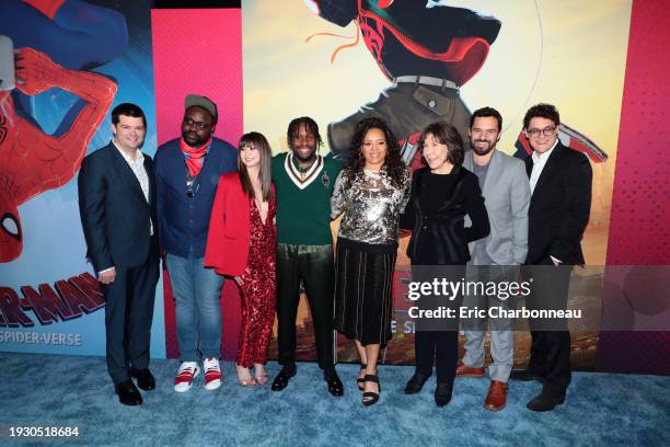 Dec.1, 2018: Christopher Miller, Producer, Brian Tyree Henry, Kimiko Glenn, Shameik Moore, Luna Lauren Velez, Lily Tomlin, Jake Johnson and Phil...