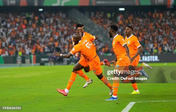 Seko Mohamed Fofana of Ivory Coast during the TotalEnergies CAF Africa Cup of Nations group stage match between Ivory Coast and Guinea-Bissau at on...