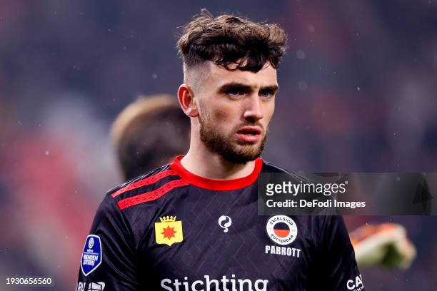Troy Parrott of SBV Excelsior looks on during the Dutch Eredivisie match between PSV Eindhoven and Excelsior Rotterdam at Philips Stadion on January...