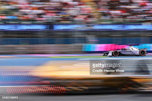 Pascal Wehrlein of Germany and Tag Heuer Porsche drives during the 2024 Hankook Mexico City E-Prix Round 1 at Autodromo Hermanos Rodriguez on January...