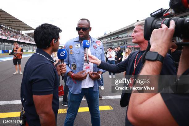 Usain Bolt during the 2024 Hankook Mexico City E-Prix Round 1 at Autodromo Hermanos Rodriguez on January 13, 2024 in Mexico City, Mexico.