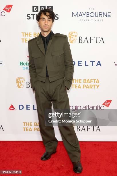 Alex Wolff attends The BAFTA Tea Party presented by Delta Air Lines, Virgin Atlantic and BBC Studios Los Angeles Productions at The Maybourne Beverly...