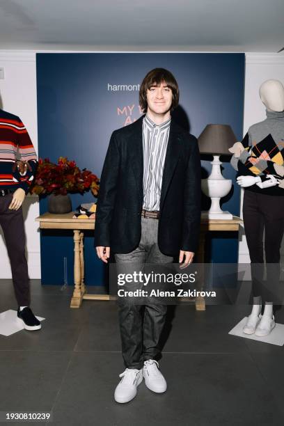 Matteo Alieno at the Harmont&Blaine presentation during the Milan Menswear Fall/Winter 2024-2025 on January 13, 2024 in Milan, Italy.