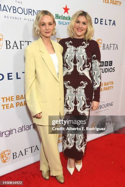 Carey Mulligan and Emerald Fennell attend The BAFTA Tea Party presented by Delta Air Lines, Virgin Atlantic and BBC Studios Los Angeles Productions...