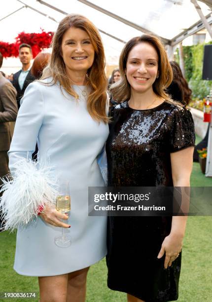 Alexa Jago, BAFTA board member and Emily Cloke, British Consul General attend The BAFTA Tea Party presented by Delta Air Lines, Virgin Atlantic and...