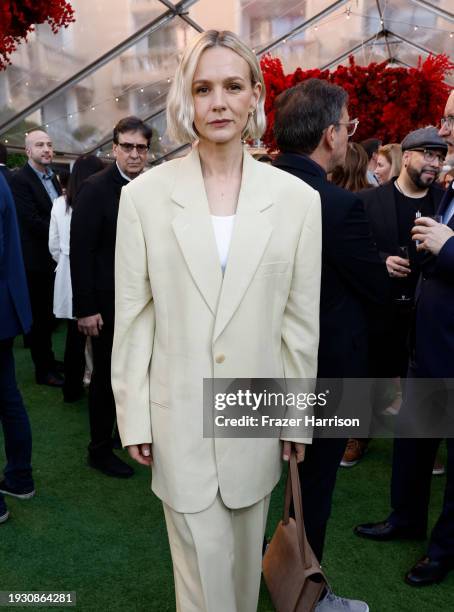 Carey Mulligan attends The BAFTA Tea Party presented by Delta Air Lines, Virgin Atlantic and BBC Studios Los Angeles Productions at The Maybourne...