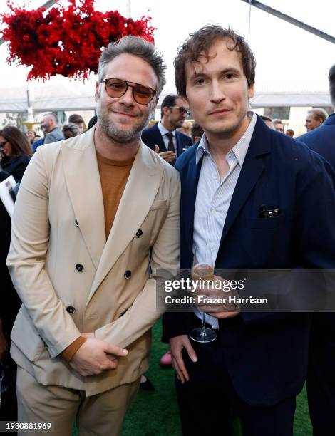 Seth Rogen and Jeff Rowe attend The BAFTA Tea Party presented by Delta Air Lines, Virgin Atlantic and BBC Studios Los Angeles Productions at The...