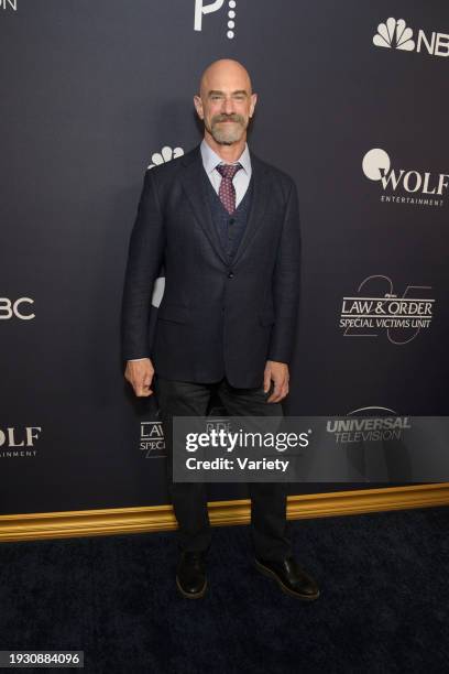 Christopher Meloni at the "Law & Order: SVU" 25th Anniversary Celebration held at the Peak Restaurant on Tuesday, January 16, 2024 in New York City