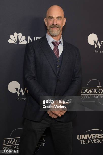 Christopher Meloni at the "Law & Order: SVU" 25th Anniversary Celebration held at the Peak Restaurant on Tuesday, January 16, 2024 in New York City