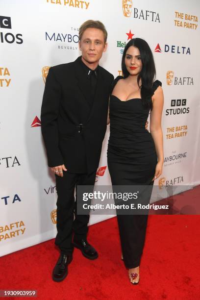 Matthias Schweighöfer and Ruby O. Fee attend The BAFTA Tea Party presented by Delta Air Lines, Virgin Atlantic and BBC Studios Los Angeles...