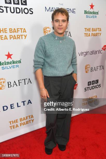 Vuk Lungulov-Klotz attends The BAFTA Tea Party presented by Delta Air Lines, Virgin Atlantic and BBC Studios Los Angeles Productions at The Maybourne...