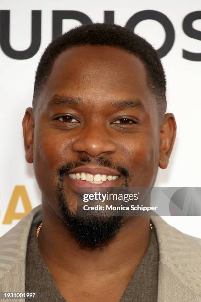 Aml Ameen attends The BAFTA Tea Party presented by Delta Air Lines, Virgin Atlantic and BBC Studios Los Angeles Productions at The Maybourne Beverly...