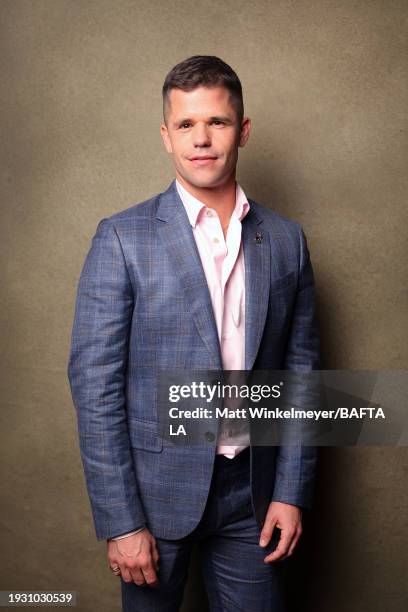 Charlie Carver poses for a portrait during The BAFTA Tea Party presented by Delta Air Lines, Virgin Atlantic and BBC Studios Los Angeles Productions...