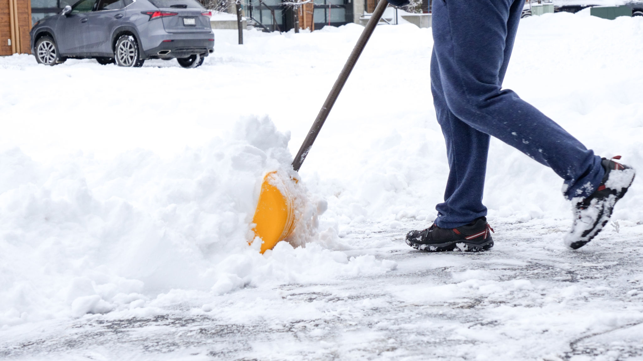 shoveling snow