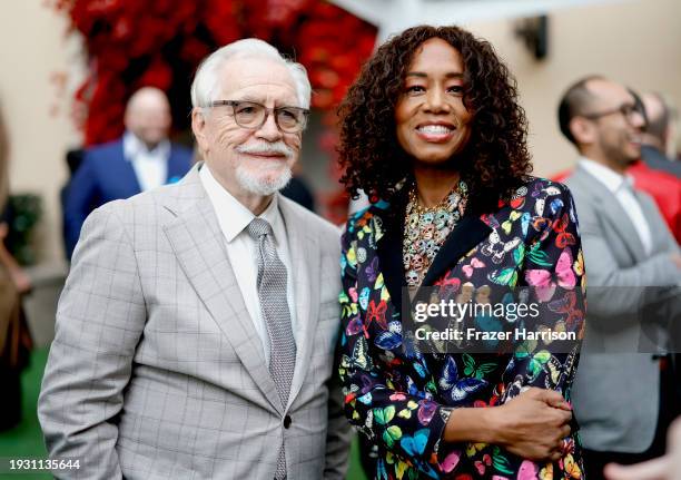 Brian Cox and Kathryn Busby attend The BAFTA Tea Party presented by Delta Air Lines, Virgin Atlantic and BBC Studios Los Angeles Productions at The...