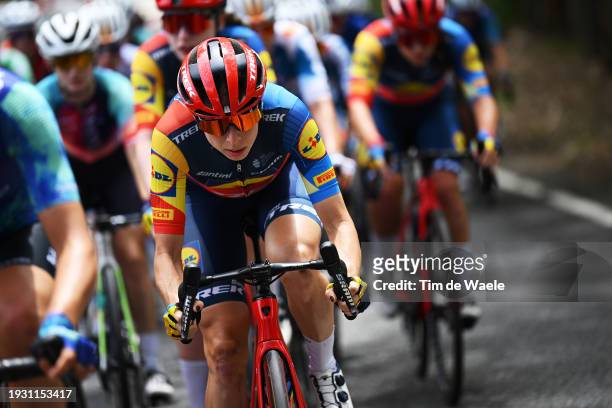 Brodie Chapman of Australia and Team Lidl-Trek competes during the 8th Santos Women's Tour Down Under 2024, Stage 3 a 93.4km stage from Adelaide to...