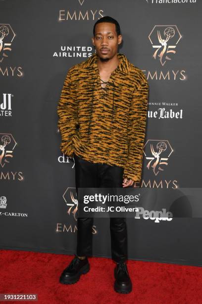 Tyler James Williams attends the 75th Primetime Emmy performer nominees celebration at JW Marriott LA Live on January 13, 2024 in Los Angeles,...