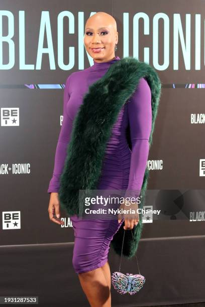 Towanda Braxton attends the 2nd Annual BET Black + Iconic Soiree at Flourish Atlanta on January 13, 2024 in Atlanta, Georgia.
