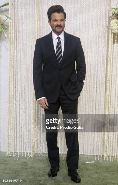 Anil Kapoor attends the Nupur Shikhare and Ira Khan wedding reception on January 13, 2024 in Mumbai, India
