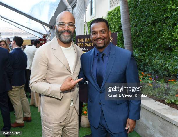 Jeffrey Wright and Alfonso Ribeiro attend BAFTA tea party presented by Delta Air Lines, Virgin Atlantic and BBC Studios Los Angeles Productions at...